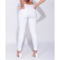 Womens skinny jeans high waist destroyed look white UK 14 (L)