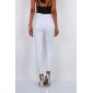 Womens skinny stretch jeans with button fly white