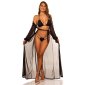Sexy womens halterneck bikini Brazil cut beachwear black UK 10 (S)