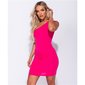 Figurbetonendes Damen One-Shoulder Bodycon Minikleid Pink