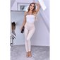 Eng anliegende Damen Leggings Wetlook mit Kroko-Optik Beige