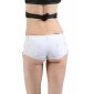 Ultra short womens hot pants in jeans look gogo white UK 10 (M)