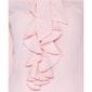 Womens long-sleeved pussy bow blouse with flounces pink
