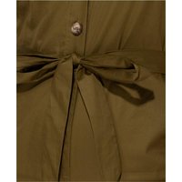 Damen Kurzarm Overall Jumpsuit Hosenanzug mit Gürtel Olivgrün