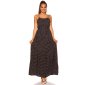 Summerly strap maxi dress with polka dots black