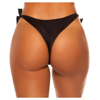 Sexy Brazilian bikini tanga bottom tie black, €