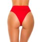 Sexy womens Brazilian high waist bikini bottom red