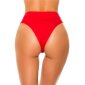 Sexy Damen High Waist Bikinihose Brazilian-Cut Rot