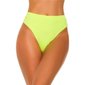 Sexy Damen High Waist Bikinihose Brazilian-Cut Neon Grün