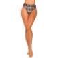 Sexy Damen High Waist Bikinihose Brazilian-Cut Schlangen-Optik