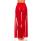 Damen Strand Wickelrock lang aus Chiffon Rot