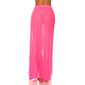 Womens chiffon wrap-around beach skirt long neon-fuchsia