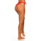 Sexy Brazilian Tanga Bikini Hose zum Binden Rot 38 (M)