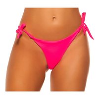 Sexy Brazilian tie tanga bikini bottom neon fuchsia UK 10...