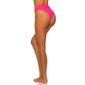 Sexy Damen High Waist Bikinihose Brazilian-Cut Neon Pink 38 (M)