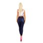 Womens skinny high waist jeans with front seam dark blue UK 10 (S)