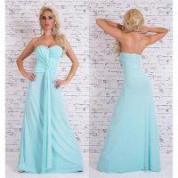 Bodenlanges Glamour Bandeau Abendkleid mit Schleppe...
