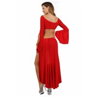 Sexy Carmen cocktail dress dance Latino salsa red