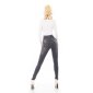 Womens skinny jeans high waist dark grey