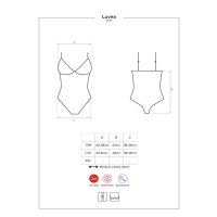 Sexy Damen String-Body Teddy Negligé mit Spitze Schwarz