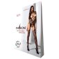 Sexy Netz Catsuit Bodystocking mit Ouvert Dessous Schwarz