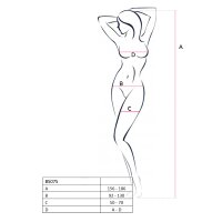 Sexy crotchless mesh bodystocking catsuit lingerie white