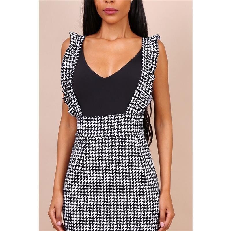 houndstooth pinafore