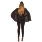 Damen Overall Jumpsuit mit integriertem Cape Schwarz