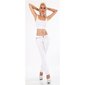 Trendy womens low-rise jeans with thick stitching white