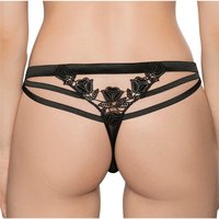 Sexy womens thong G-string with fine lace underwear black