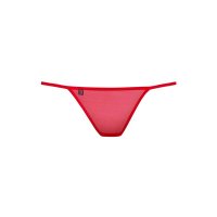 Sexy womens thong G-string with lace underwear red UK 12/14 (L/XL)