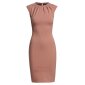 Figurbetonendes Damen Business Bleistiftkleid Mauve