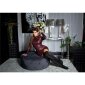 Sexy Wetlook Langarm Club Minikleid gerafft Bordeaux