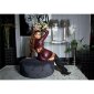 Sexy Wetlook Langarm Club Minikleid gerafft Bordeaux