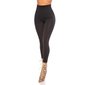 Damen Thermo Shape Leggings Bauchweg Schwarz