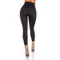 Damen Thermo Shape Leggings Bauchweg Schwarz
