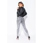 Womens diamond quilt bomber jacket blouson black