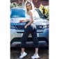 Casual womens loungewear jogger bottoms trackies black