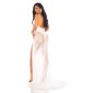 Floor-length gala lace evening dress in red carpet look white Onesize (UK 8,10,12)