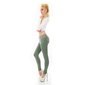 Womens skinny fit jeans incl. belt olive-green