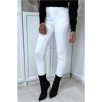 Sexy womens skinny high waist jeans white