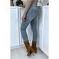 Sexy hautenge Damen Skinny Jeans Röhrenjeans Blau