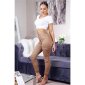 Skintight womens stretch skinny jeans cargo camel