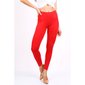 Basic Damen Leggings Rot
