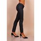 Damen Skinny Jeans in Leder-Look Schwarz 42 (XL)