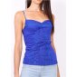 Sexy Damen Spaghettiträger-Top mit Spitze Royal Blau