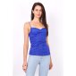 Sexy Damen Spaghettiträger-Top mit Spitze Royal Blau