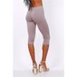 Basic Damen Capri Leggings Grau