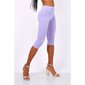 Basic Damen Capri Leggings Flieder