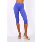 Basic womens Capri leggings royal blue Onesize (UK 8,10,12)